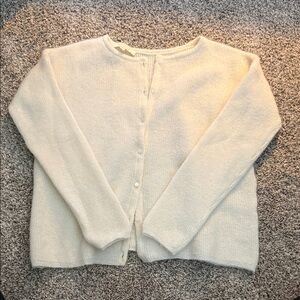 Sezane GASPARD Cream Women's cardigan